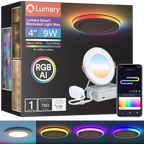 Lumary Smart RGBAI Recessed Light with Gradient Auxiliary Night Light