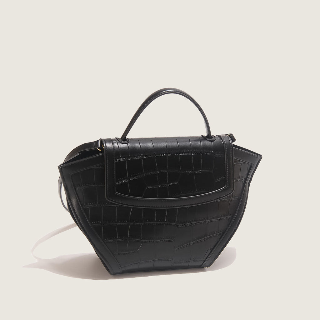 Women’s Crocodile Embossed Top Handle Flap Handbags image 4