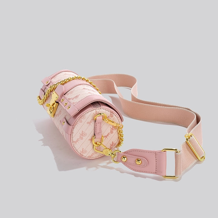 Women’s Studded Print Chains Cylinder Bags image 5