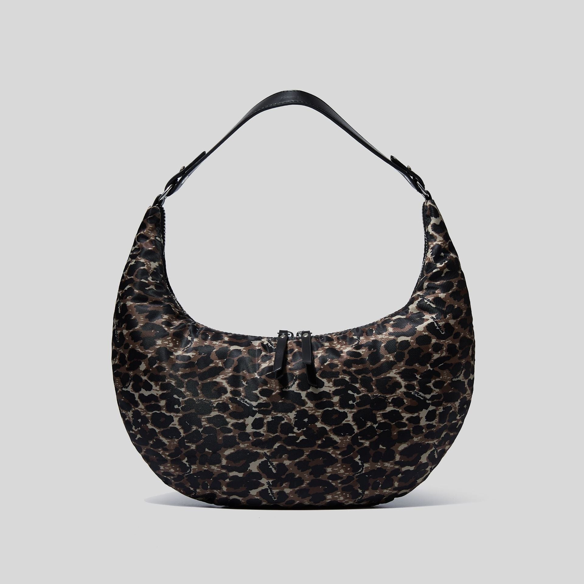 Women’s Padded Puffer Half Moon Hobo Baguette Bags image 2
