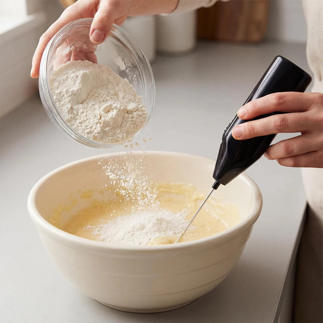 Portable Stainless Steel Electric Milk Frother