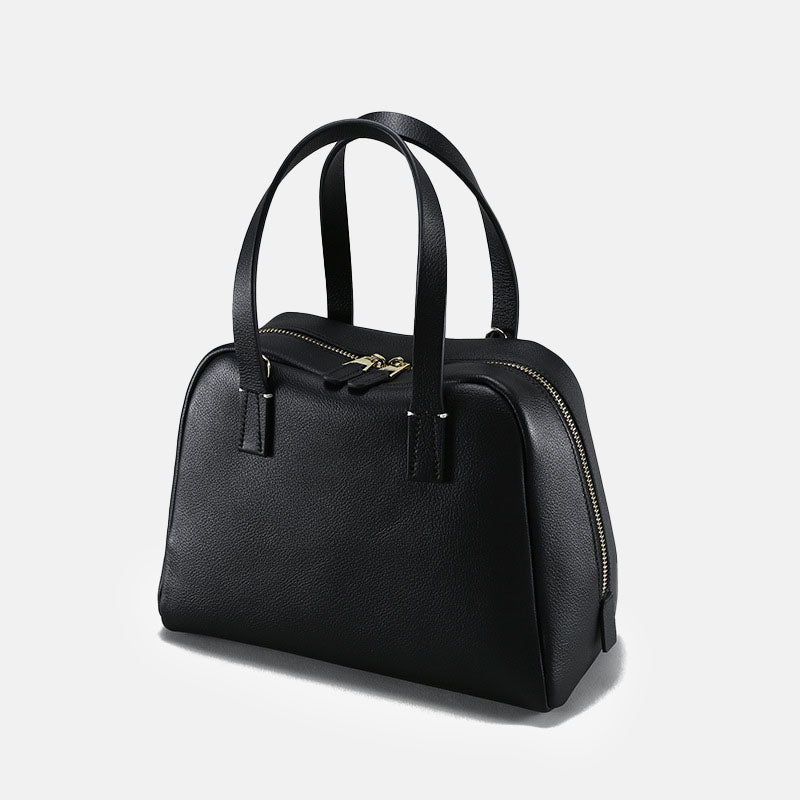 Women’s Vintage Minimalist  Leather Top Handle Bag image 7