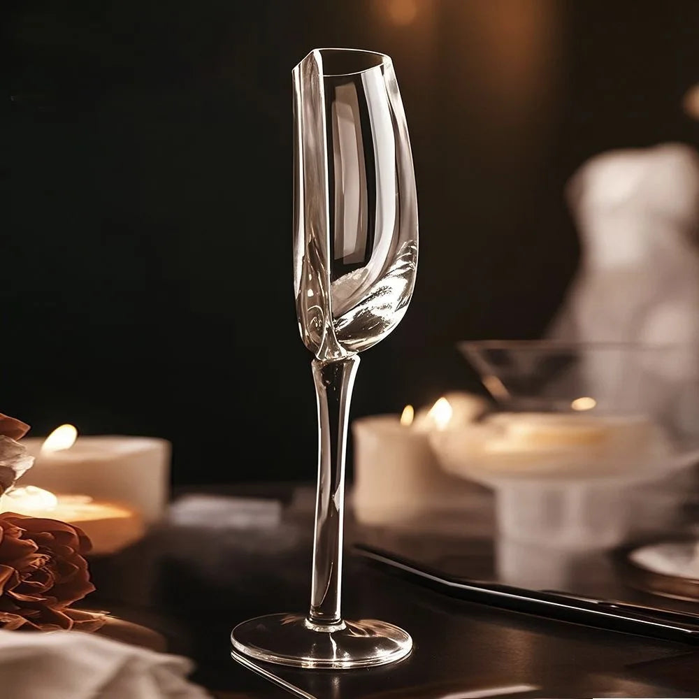 Half Full Stemmed Glass