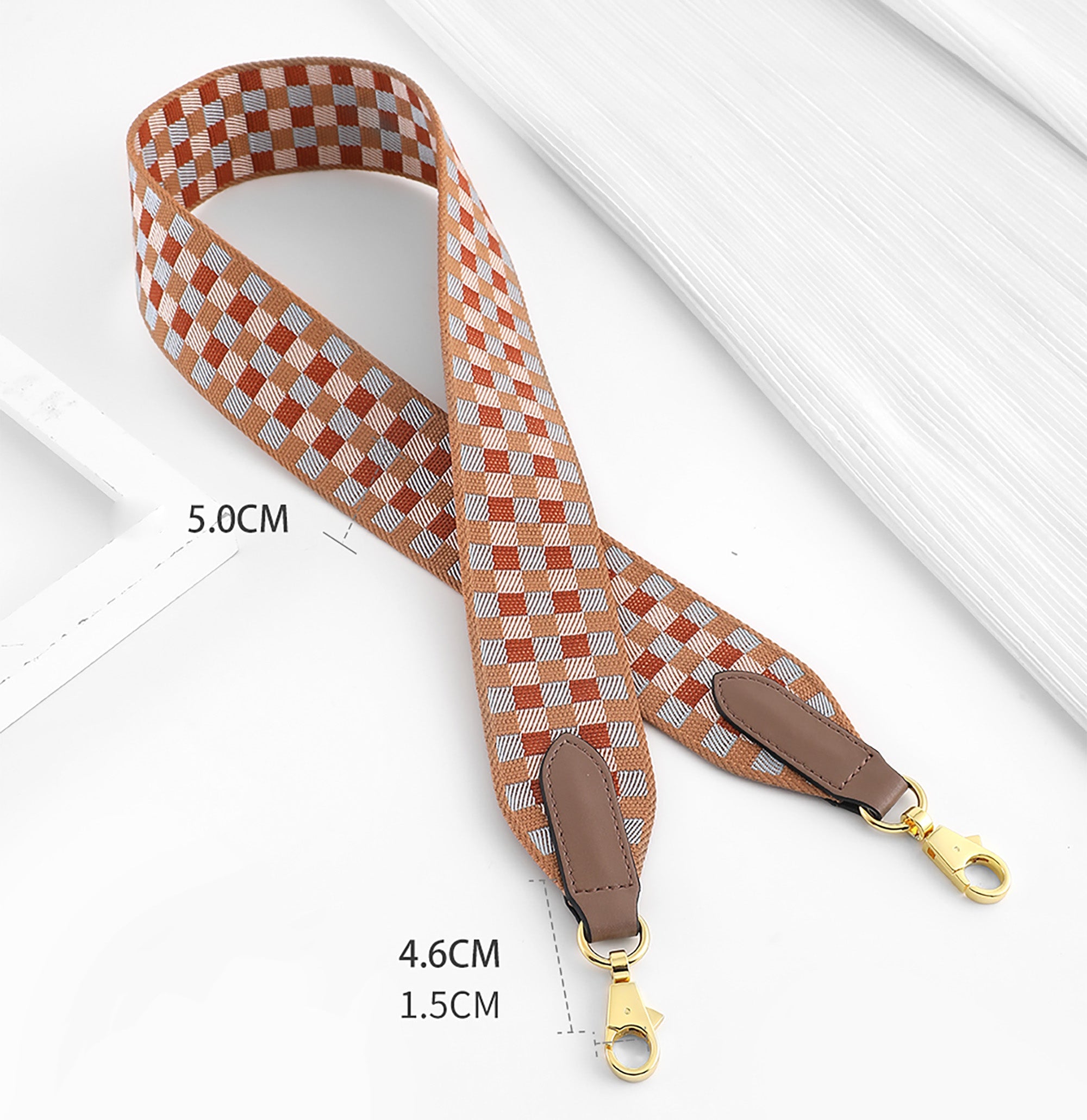 Handmade Canvas Replacement Strap (5cm) – Comfortable Shoulder Strap for Kelly, Evelyne, and Birkin Bags, Premium Handcrafted, Wide and Lightweight