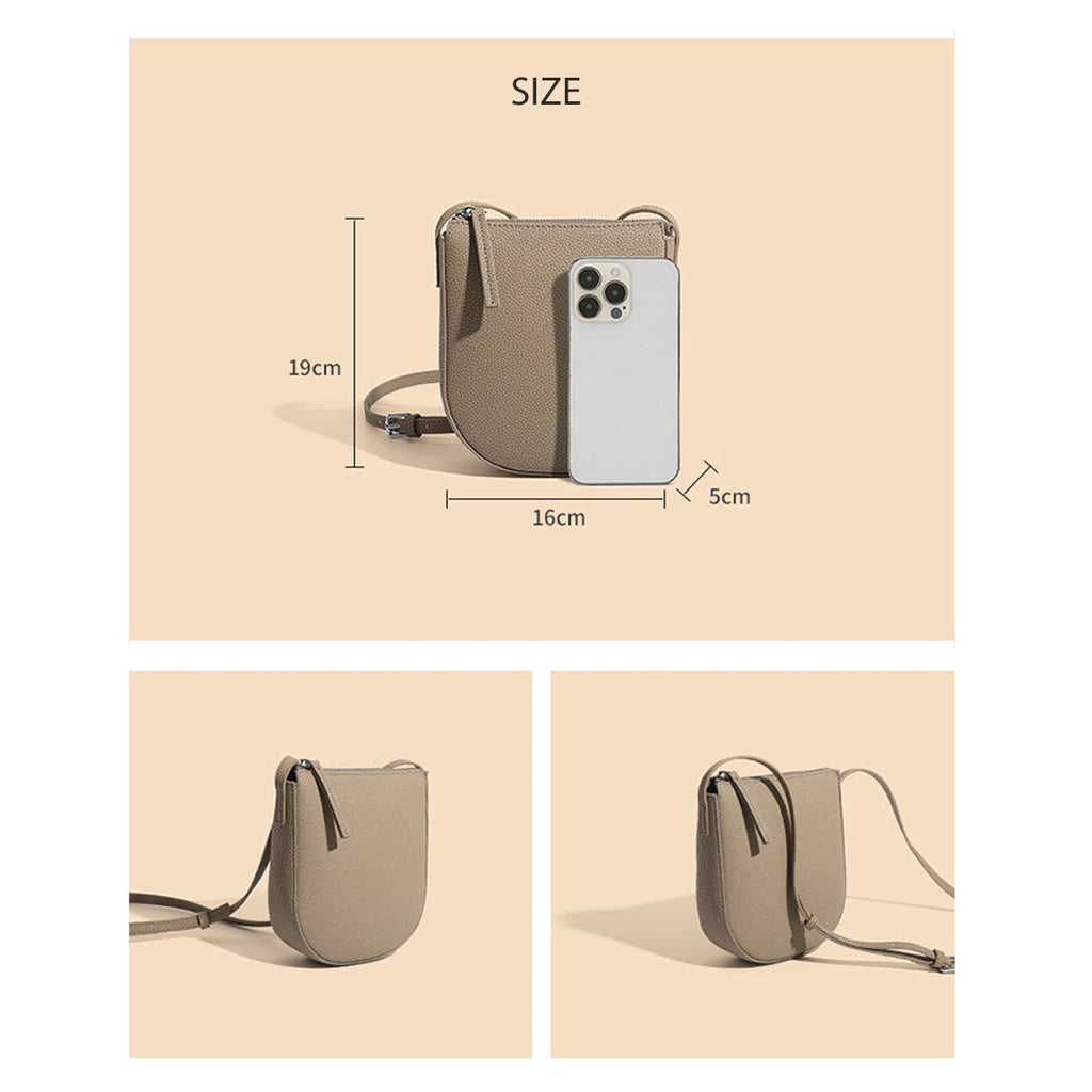 Leather Cellphone Crossbody Bag Size | Leather Phone Purse Crossbody - Wirkin™
